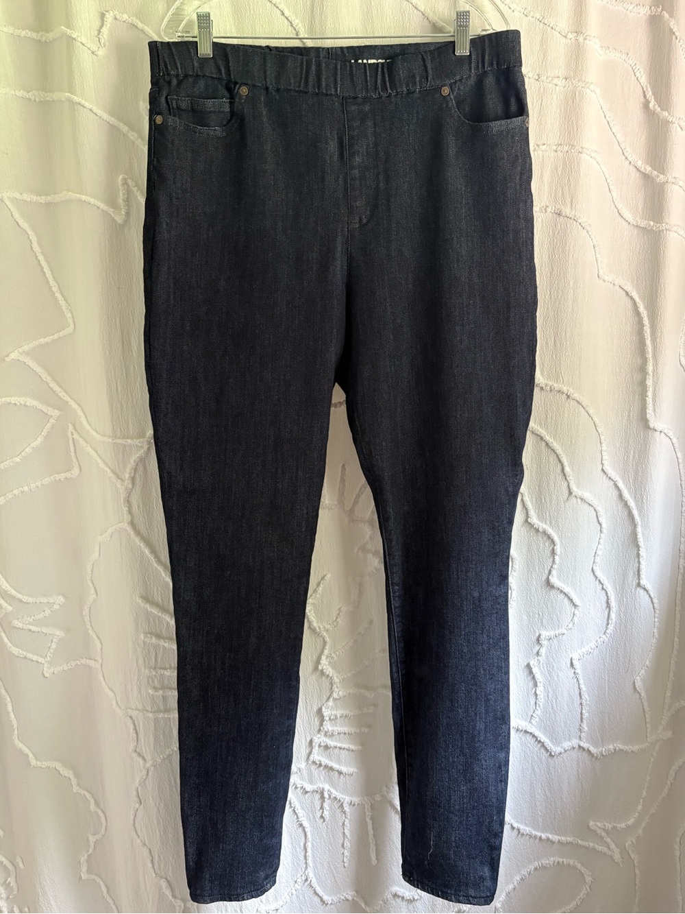 Lands’ End Tall Pull-On Denim Jeggings Dark Wash Women’s Size 18 Tall Stretch
